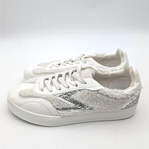 Zodiac Sansa Studded Lace-Up Sneakers Shoes Women's White Size US10M EU41